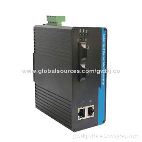 Industrial Ethernet Media Converter, 2x100Base-FX, SM/MM, SC/ST/FC/LC Optional, 24V DC Input Voltage